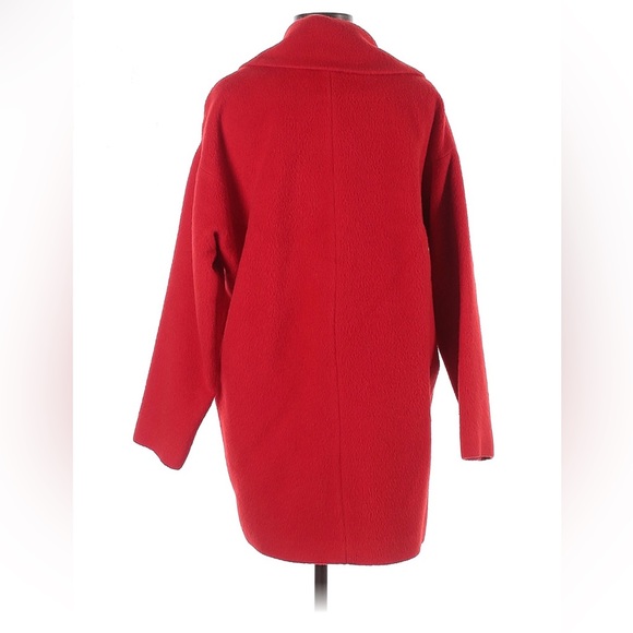 Trina Turk Wool Blend Red Coat - Picture 5 of 6
